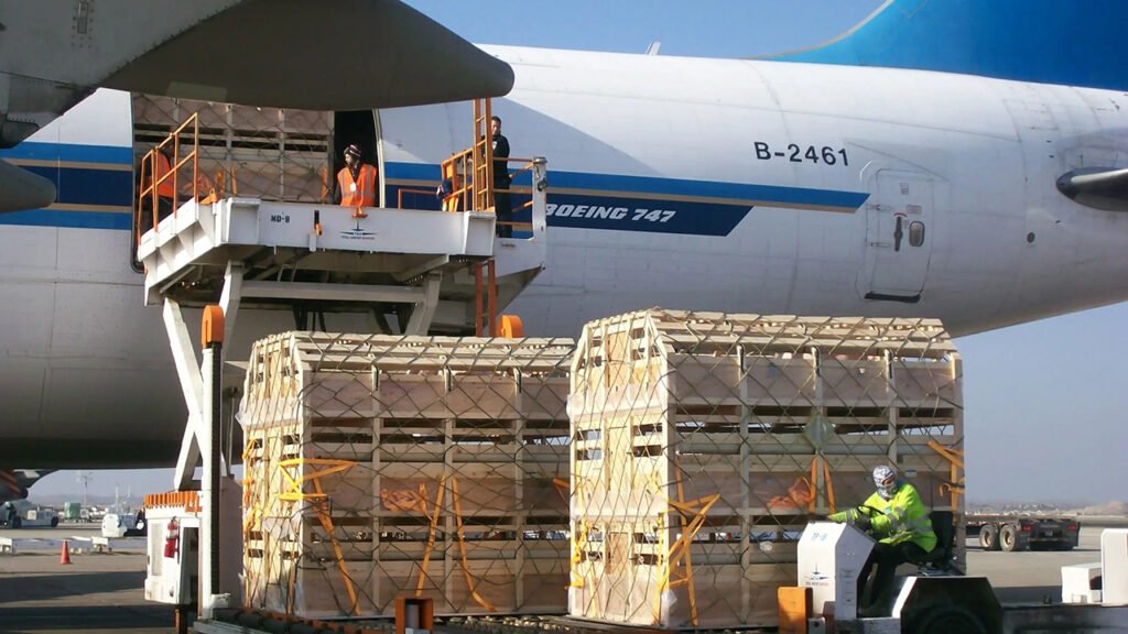 Air freight cargo plane